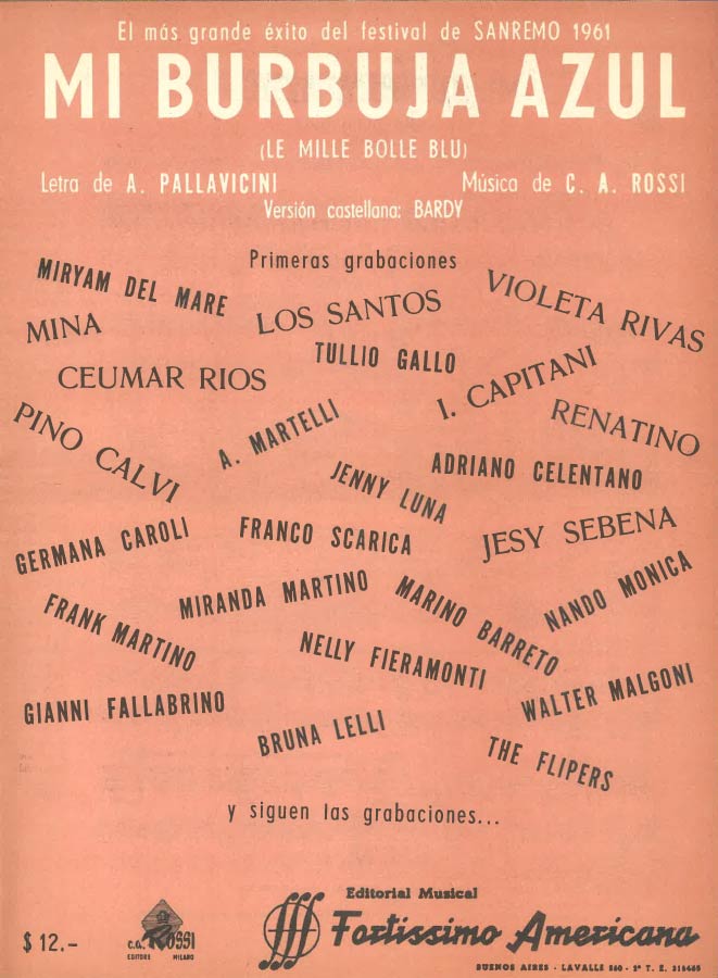 le mille bolle blu (versione castillana)_c. a. rossi_c.a.r.