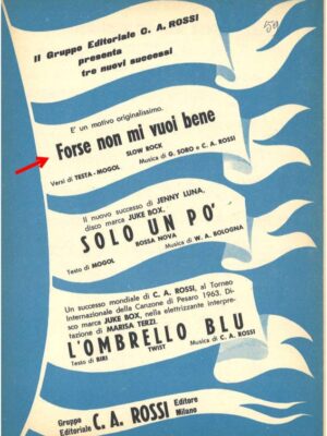 forse non mi vuoi bene_g. soro - c. a. rossi_c.a.r.
