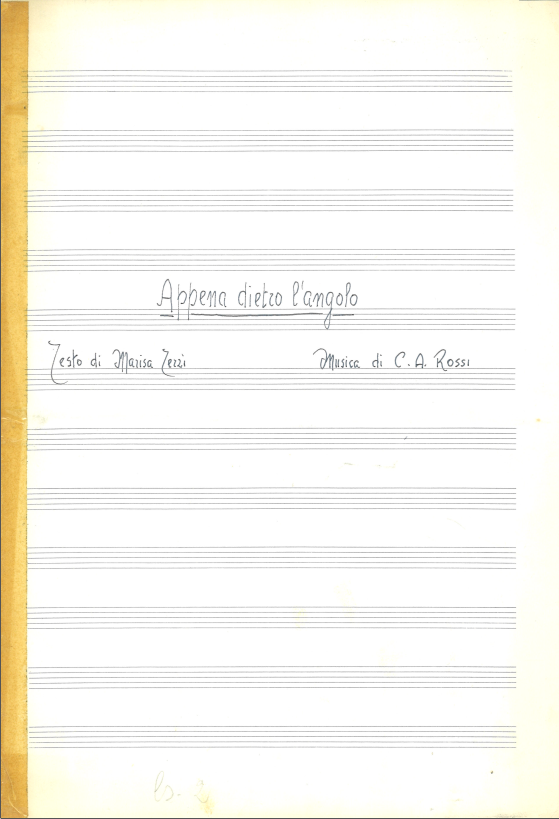 Appena dietro l'angolo (manoscritto)